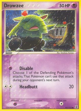 Drowzee 067  Delta Species - Common