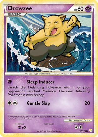 Drowzee 062  - Reverse Holofoil HeartGold SoulSilver - Common