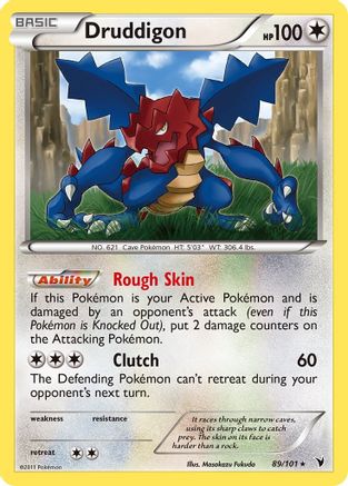 Druddigon  - Reverse Holofoil Noble Victories - Rare