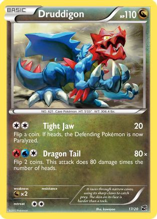Druddigon 017  - Holofoil Dragon Vault - Holo Rare