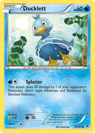 Ducklett  - Reverse Holofoil Plasma Blast - Common