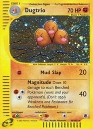 Dugtrio (10)  - Holofoil Expedition - Holo Rare