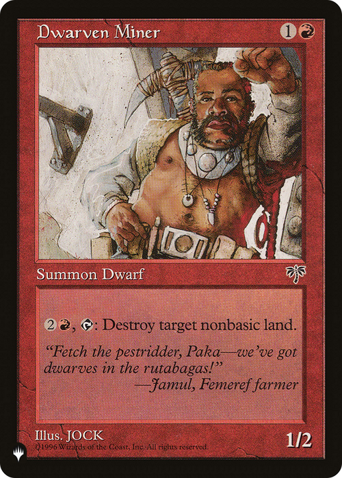 Dwarven Miner (LIST-MIR-169) - The List