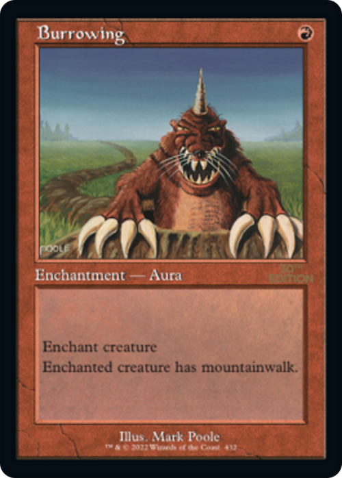 Burrowing (Retro Frame) (30A-432) - 30th Anniversary Edition