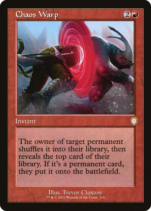 Chaos Warp (Retro Frame) (BRC-114) - The Brothers' War Commander