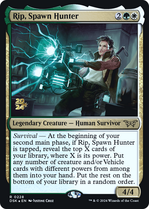 Rip, Spawn Hunter (PRE-228) - Duskmourn: House of Horror Promos Foil