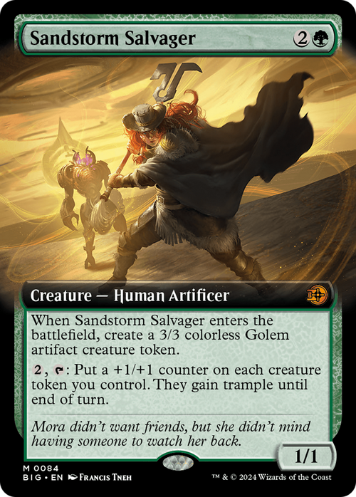 Sandstorm Salvager (Extended Art) (BIG-084) - The Big Score: (Extended Art) Foil