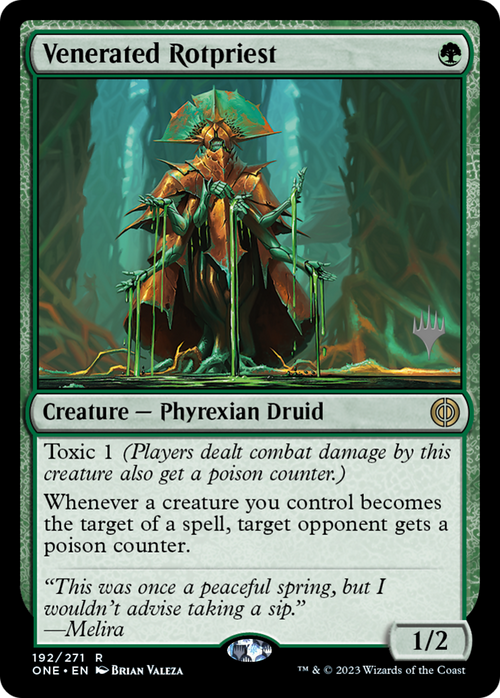 Venerated Rotpriest (PPONE-192) - Phyrexia: All Will Be One Promos Foil