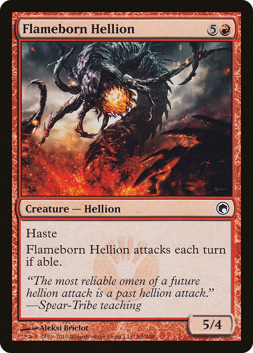 Flameborn Hellion (SOM-089) - Scars of Mirrodin Foil