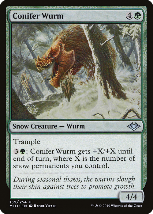 Conifer Wurm (MH1-159) - Modern Horizons Foil