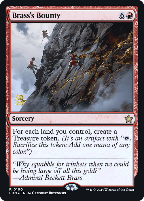 Brass's Bounty (FDN) (PRE-190) - Foundations Promos Foil