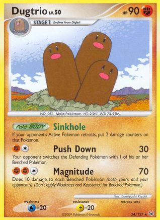 Dugtrio  Platinum - Rare