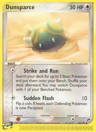 Dunsparce 060/100  - Reverse Holofoil Sandstorm - Common
