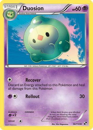 Duosion/114  - Reverse Holofoil Black and White - Uncommon