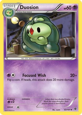 Duosion  - Reverse Holofoil Plasma Blast - Uncommon