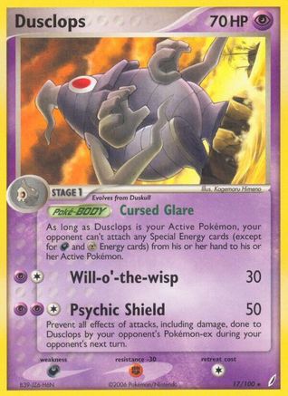 Dusclops/100  - Reverse Holofoil Crystal Guardians - Rare