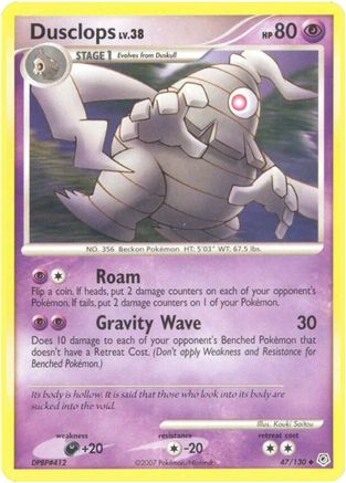 Dusclops  - Reverse Holofoil Diamond and Pearl - Uncommon