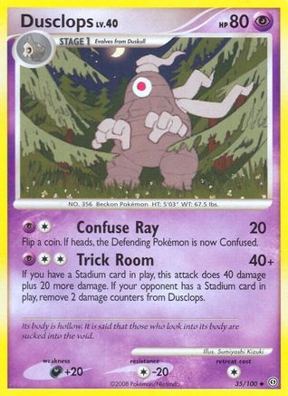 Dusclops (35)  - Reverse Holofoil Stormfront - Uncommon