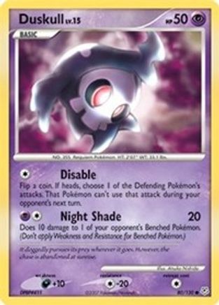 Duskull 080  Diamond and Pearl - Common