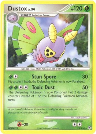 Dustox  - Reverse Holofoil Diamond and Pearl - Rare