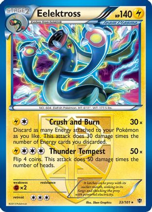 Eelektross (Team Plasma) 033  - Holofoil Plasma Blast - Holo Rare