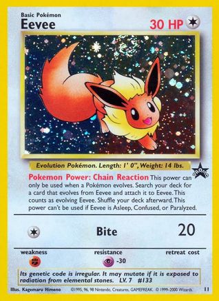 Eevee 011  - Holofoil WoTC Promo - Promo