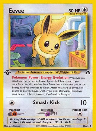 Eevee 038  - 1st Edition Neo Discovery - Uncommon