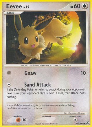 Eevee (63) (63) 063  - Reverse Holofoil Majestic Dawn - Common