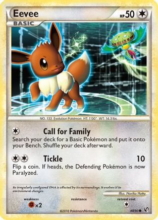 Eevee (48) (48) 048  - Reverse Holofoil Undaunted - Common