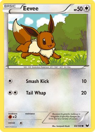 Eevee (84) (84) 084  Dark Explorers - Common