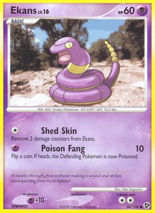 Ekans  - Reverse Holofoil Great Encounters - Common