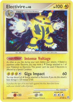 Electivire  - Reverse Holofoil Diamond and Pearl - Holo Rare