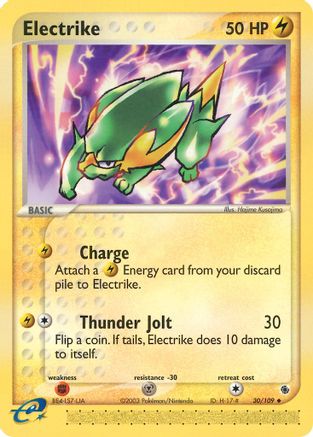 Electrike - 30/109/109  Ruby and Sapphire - Uncommon