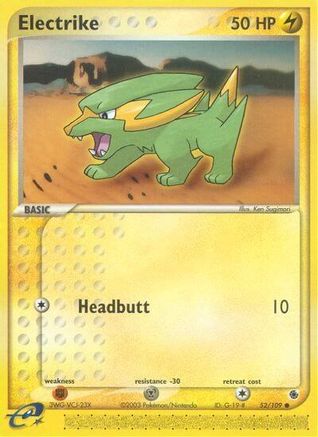 Electrike - 52/109/109  - Reverse Holofoil Ruby and Sapphire - Common
