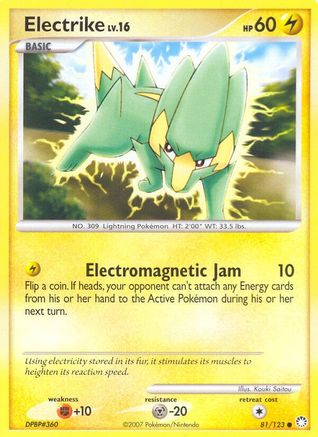 Electrike  - Reverse Holofoil Mysterious Treasures - Common