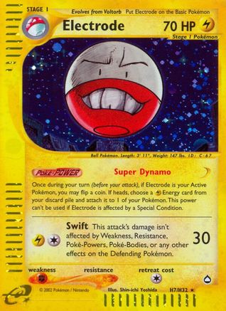 Electrode (H7)  - Holofoil Aquapolis - Holo Rare