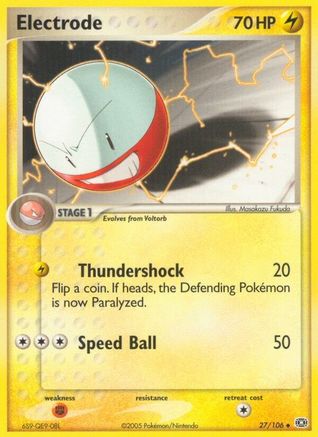 Electrode  - Reverse Holofoil Emerald - Uncommon