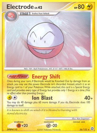 Electrode  - Reverse Holofoil Secret Wonders - Rare