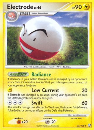 Electrode (36)  - Reverse Holofoil Stormfront - Uncommon
