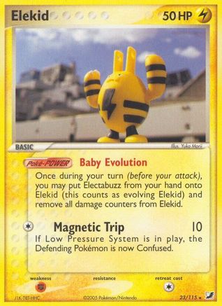 Elekid  - Reverse Holofoil Unseen Forces - Rare