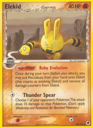 Elekid (Delta Species) 048  Dragon Frontiers - Common