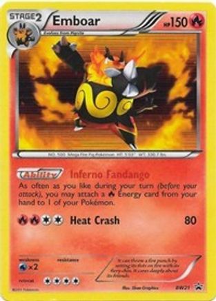 Emboar - BW21  - Holofoil Black and White Promos - Promo