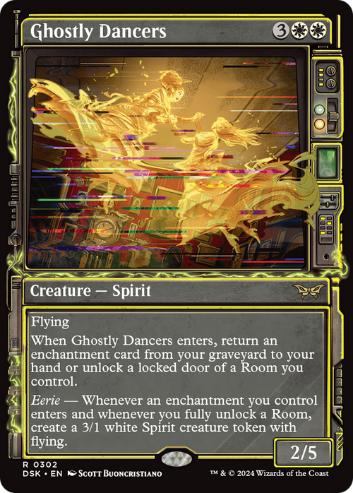Ghostly Dancers (Showcase) (DSK-302) - Duskmourn: House of Horror: (Showcase)