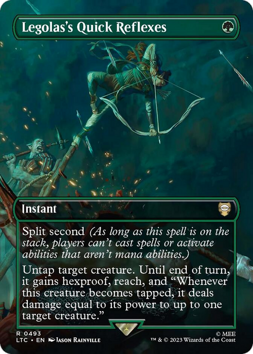 Legolas's Quick Reflexes (Borderless) (LTC-493) - Tales of Middle-earth Commander Foil