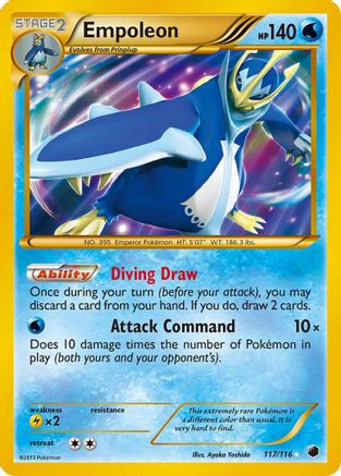 Empoleon (117 Secret Rare)  - Holofoil Plasma Freeze - Secret Rare