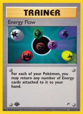 Energy Flow 122  - 1st Edition Gym Heroes - Common