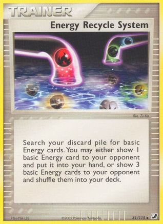 Energy Recycle System  Unseen Forces - Uncommon