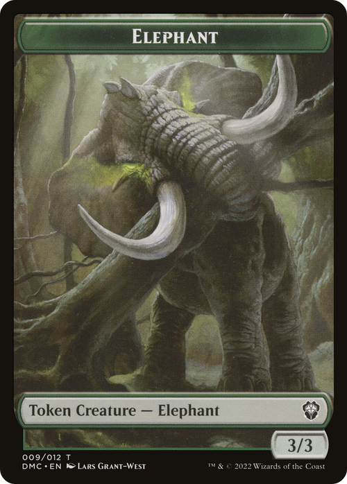 Elephant (TDMC-009) - Dominaria United Commander Tokens Foil