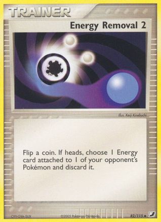 Energy Removal 2  - Reverse Holofoil Unseen Forces - Uncommon