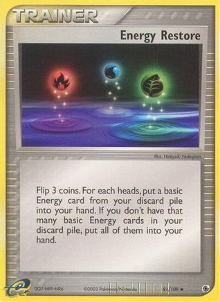 Energy Restore  Ruby and Sapphire - Uncommon